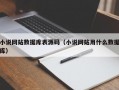 小说网站数据库表源码（小说网站用什么数据库）